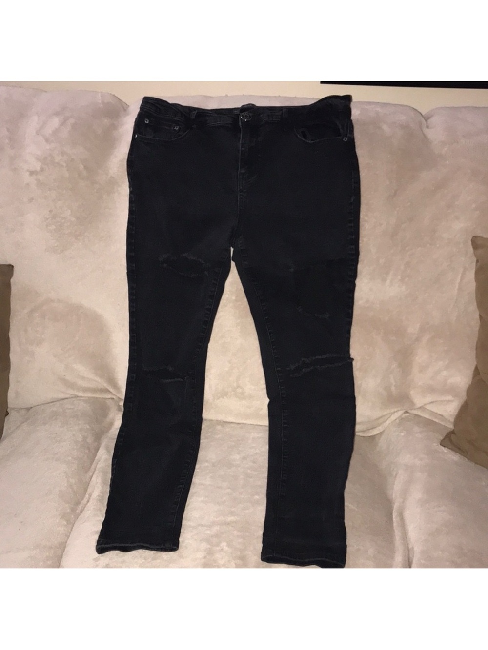 Red Blue denim Black Skinny distressed Jeans size 11/12